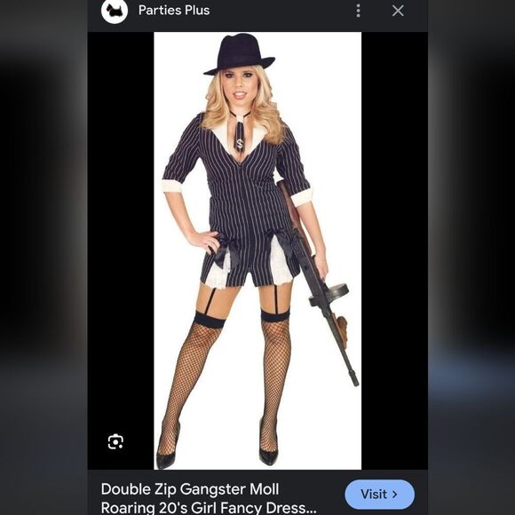 Teen Charades "Gangster Moll" Dress - Picture 5 of 5